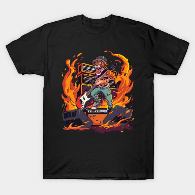 Calvin and Hobbes Rebels with a Cause T-Shirt by Crazy Frog GREEN